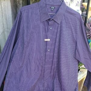 Apt. 9 Men's Casual Purple Button Down Shirt